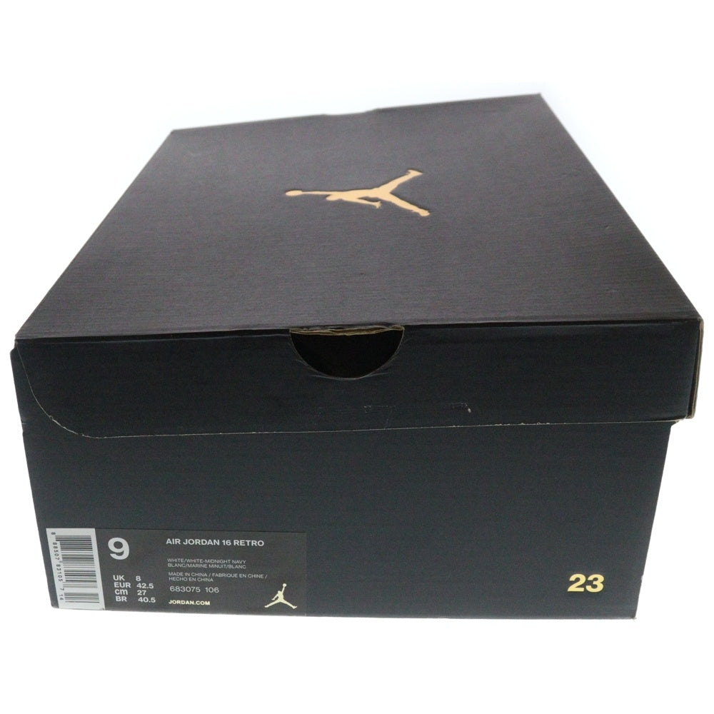 NIKE(ナイキ) AIR JORDAN 16 RETRO エア ジョーダン 16 レトロ ミッドカットスニーカー ホワイト US9/27cm 683075-106