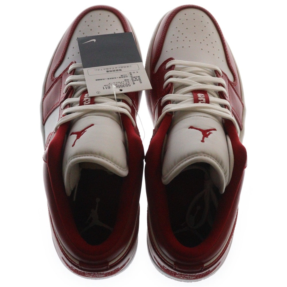 NIKE(ナイキ) AIR JORDAN 1 LOW エア ジョーダン 1 ローカットスニーカー レッド/ホワイト US9/27cm 553558-611
