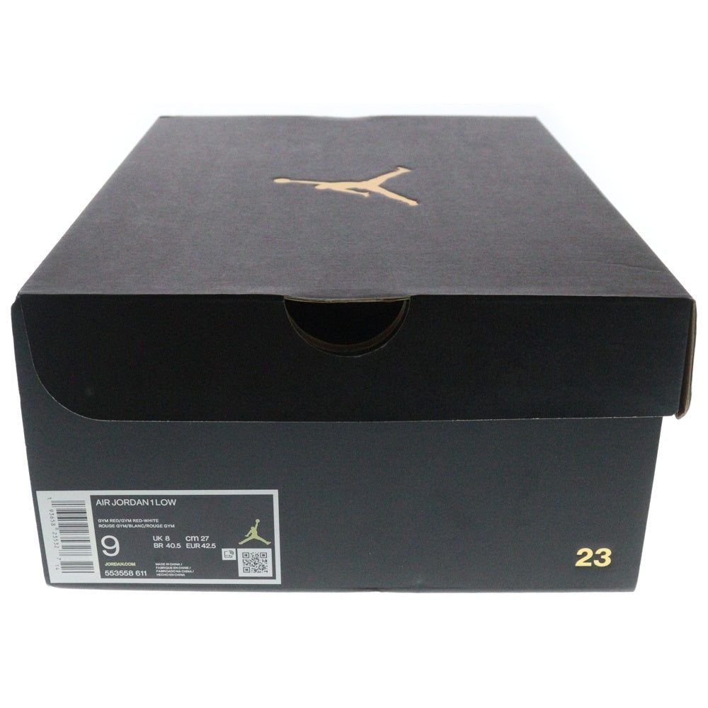 NIKE(ナイキ) AIR JORDAN 1 LOW エア ジョーダン 1 ローカットスニーカー レッド/ホワイト US9/27cm 553558-611