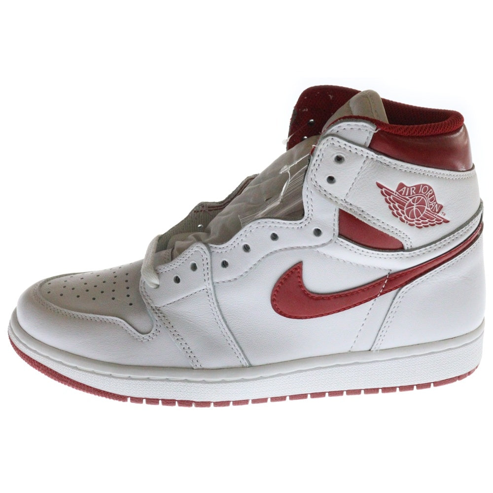 NIKE(ナイキ) AIR JORDAN 1 HIGH OG METALLIC RED エア ジョーダン 1 オージー メタリック レッド ハイカットスニーカー ホワイト/レッド US9/27cm 555088-103