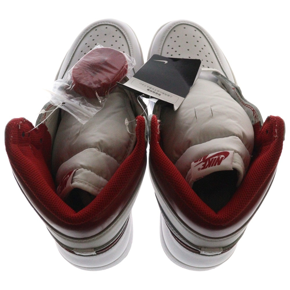 NIKE(ナイキ) AIR JORDAN 1 HIGH OG METALLIC RED エア ジョーダン 1 オージー メタリック レッド ハイカットスニーカー ホワイト/レッド US9/27cm 555088-103