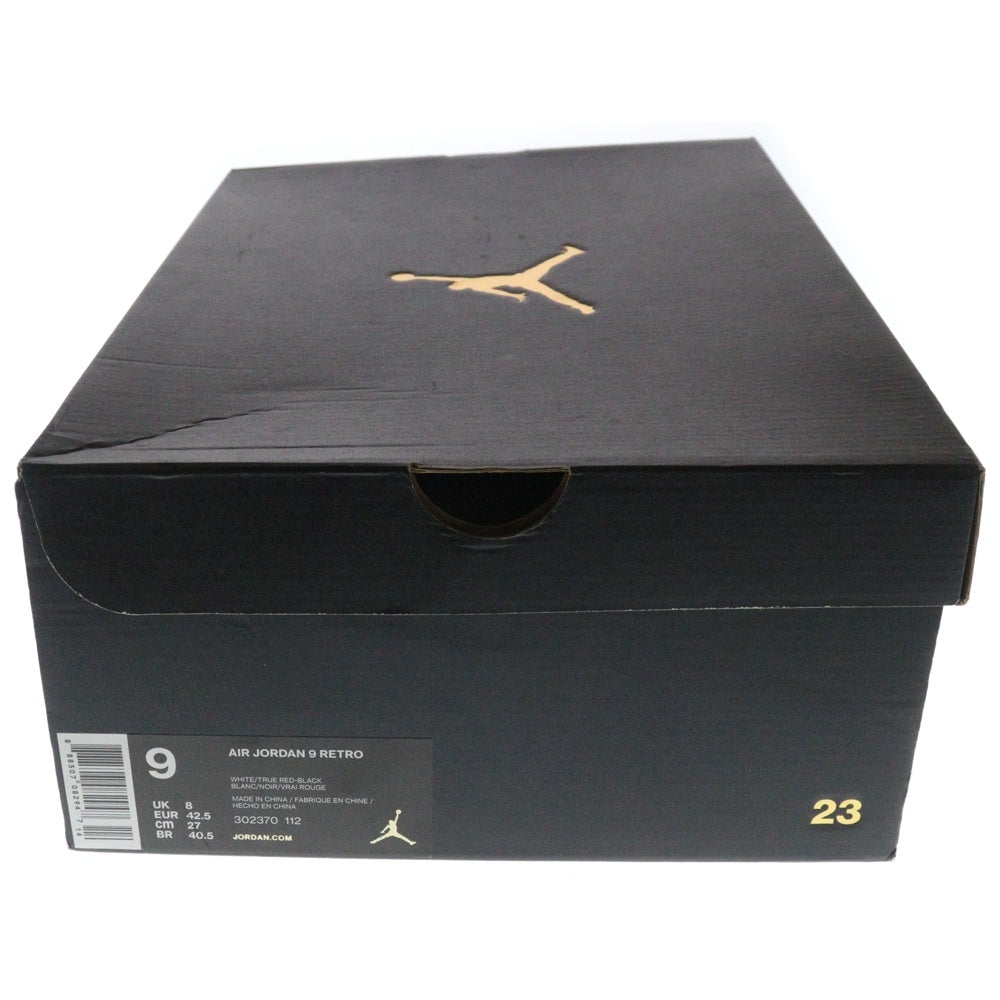 NIKE(ナイキ) AIR JORDAN 9 RETRO エア ジョーダン 9 レトロ ハイカットスニーカー ホワイト/ブラック US9/27cm 302370-112