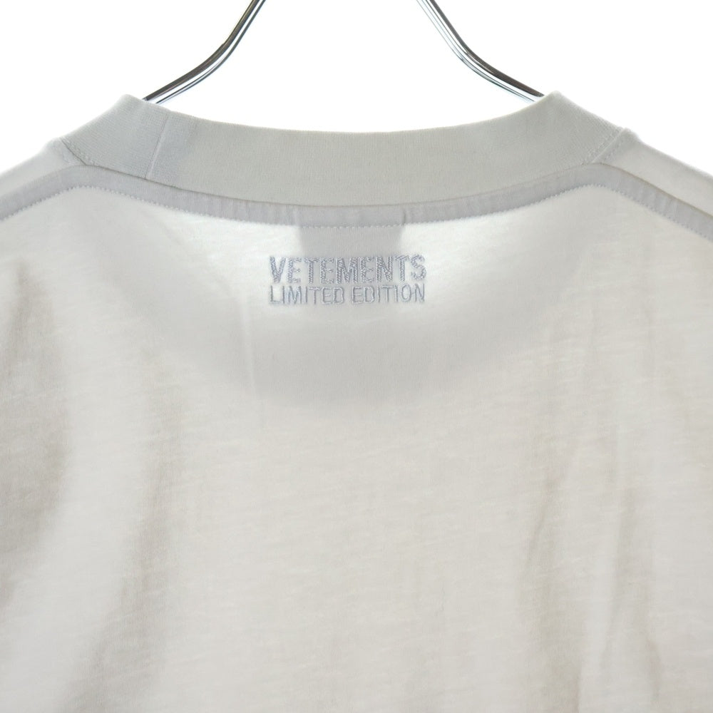 VETEMENTS(ヴェトモン) 23SS ロゴプリント クルーネック ショートスリーブ カットソー 半袖 Tシャツ グレー UE63TR700X