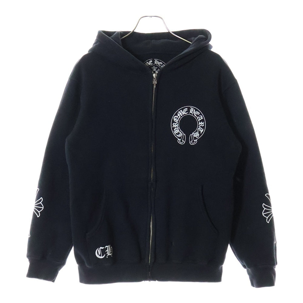 CHROME HEARTS(クロムハーツ) OLD THRML HD ZIP オールド 裏地サーマル ダガージップアップパーカー ブラック