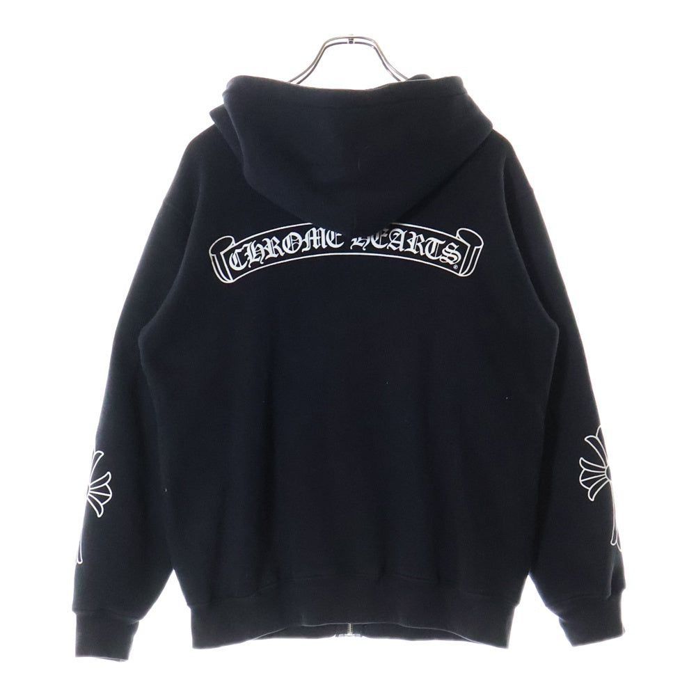 CHROME HEARTS(クロムハーツ) OLD THRML HD ZIP オールド 裏地サーマル ダガージップアップパーカー ブラック