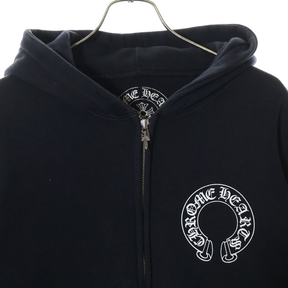 CHROME HEARTS(クロムハーツ) OLD THRML HD ZIP オールド 裏地サーマル ダガージップアップパーカー ブラック