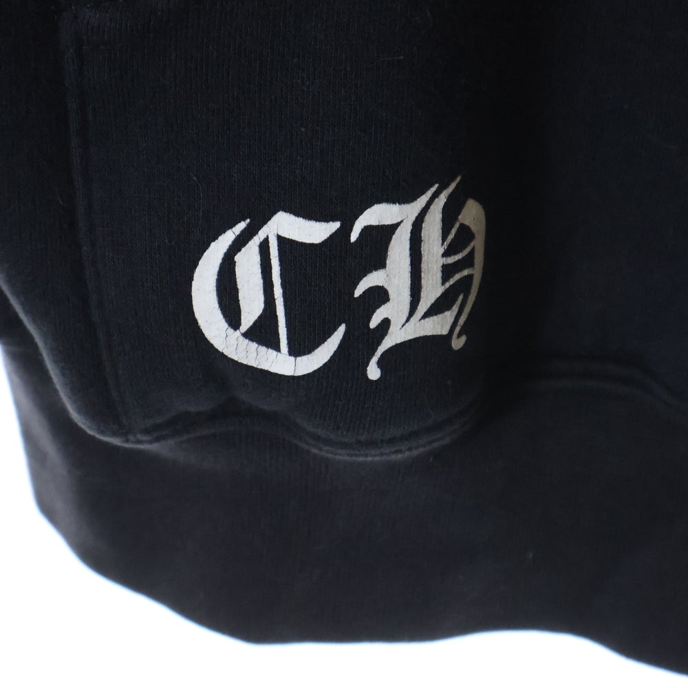 CHROME HEARTS(クロムハーツ) OLD THRML HD ZIP オールド 裏地サーマル ダガージップアップパーカー ブラック