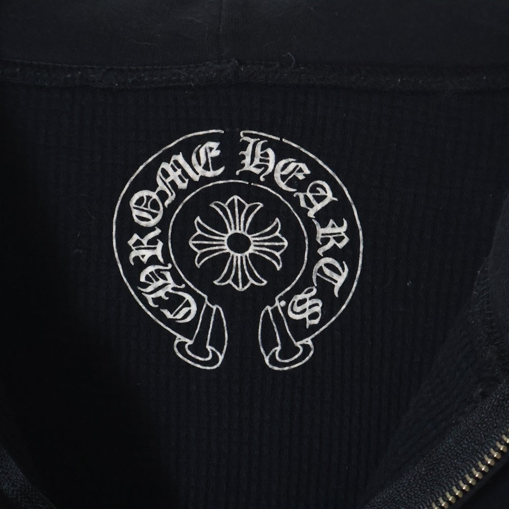 CHROME HEARTS(クロムハーツ) OLD THRML HD ZIP オールド 裏地サーマル ダガージップアップパーカー ブラック