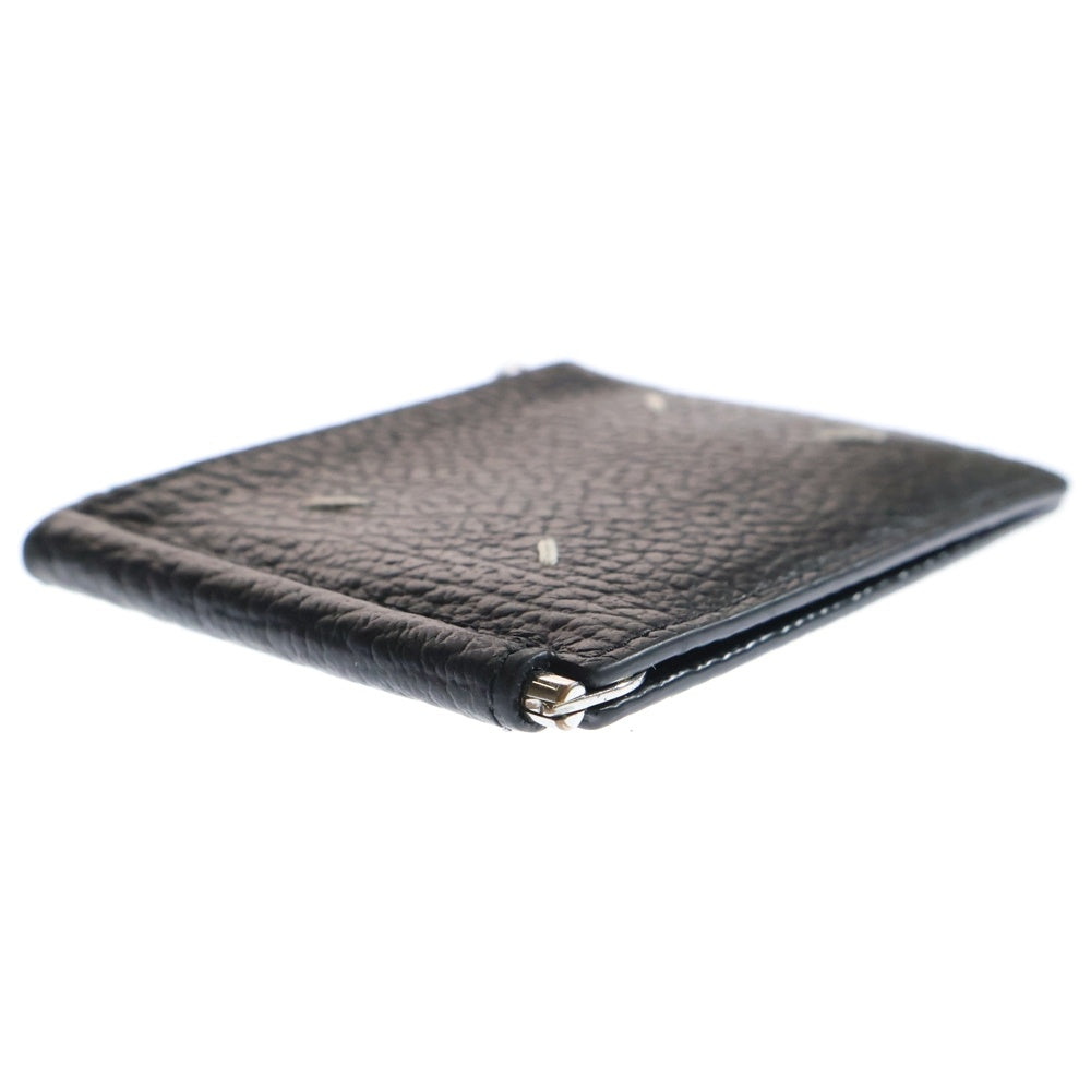 Maison Margiela 11(メゾンマルジェラ11) 4STITCH MONEY CLIP WALLET 4ステッチ マネークリップ グレインレザー ウォレット ブラック SA1UI0022P4455T8013