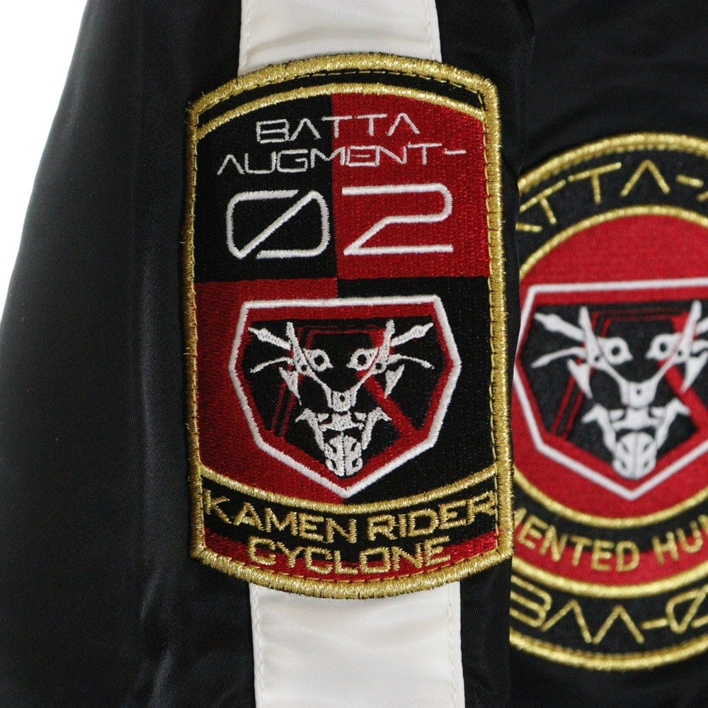 ALPHA INDUSTRIES(アルファ インダストリーズ) ×シン・仮面ライダー L-2B NATUS LIGHT 仮面ライダー2号 MA-1フード付フライトジャケット ジップアップブルゾン ブラック/レッド TA0486-9001