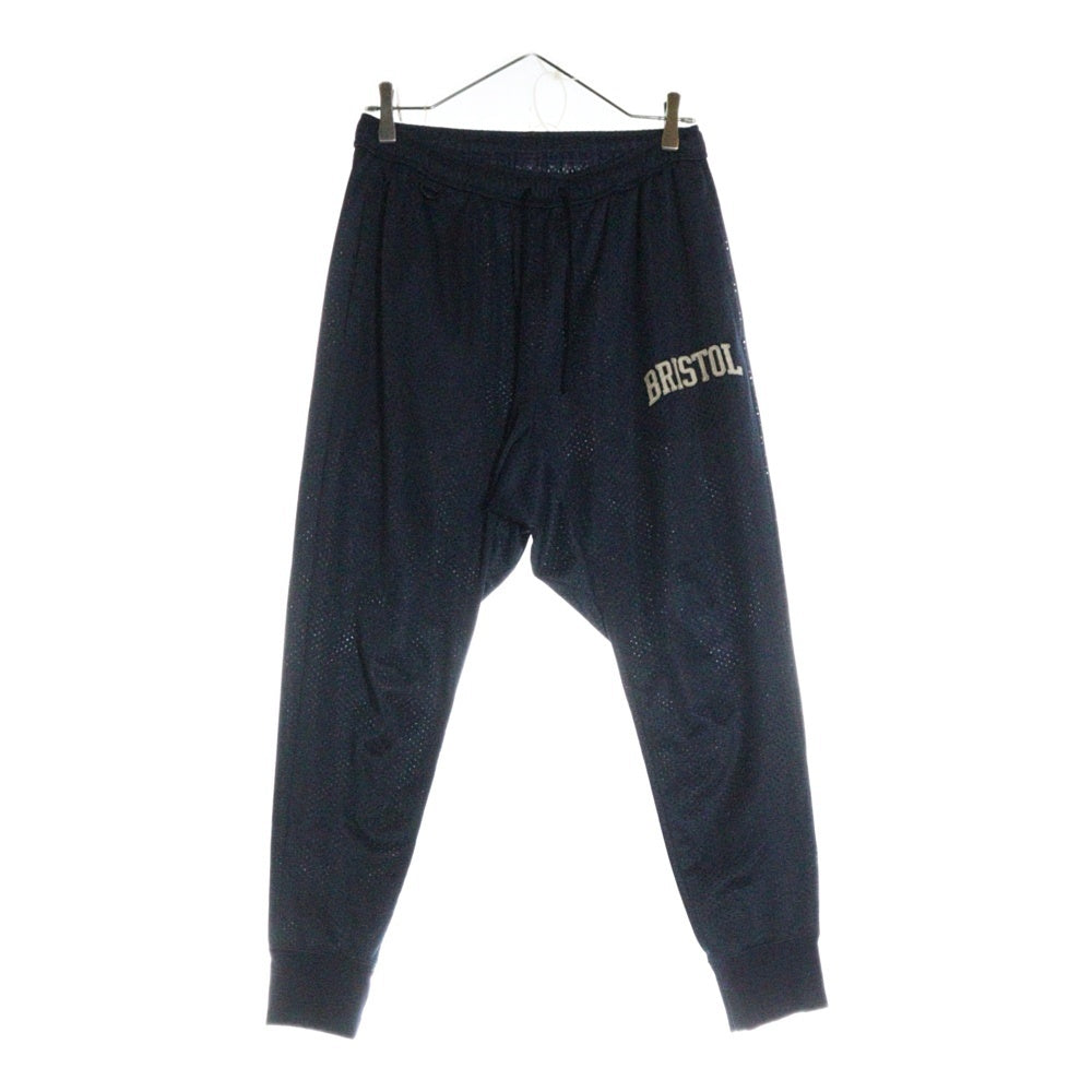 F.C.R.B./F.C.Real Bristol/FCRB(エフシーアールビー/エフシーレアルブリストル) ポリエステル メッシュ ジョガー ドローストリング パンツ ネイビー FCRB-150012