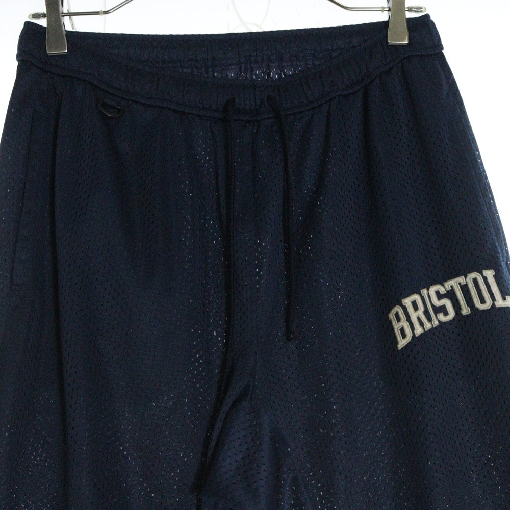 F.C.R.B./F.C.Real Bristol/FCRB(エフシーアールビー/エフシーレアルブリストル) ポリエステル メッシュ ジョガー ドローストリング パンツ ネイビー FCRB-150012