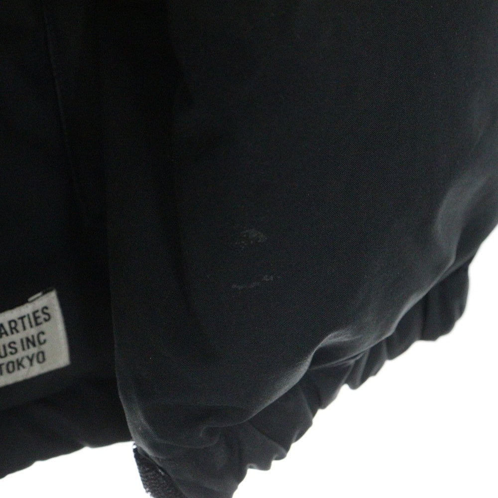 WACKO MARIA(ワコマリア) VENTILE HOODED DOWN JACKET ベンタイル コットン フーデッドダウンジャケット ブラック