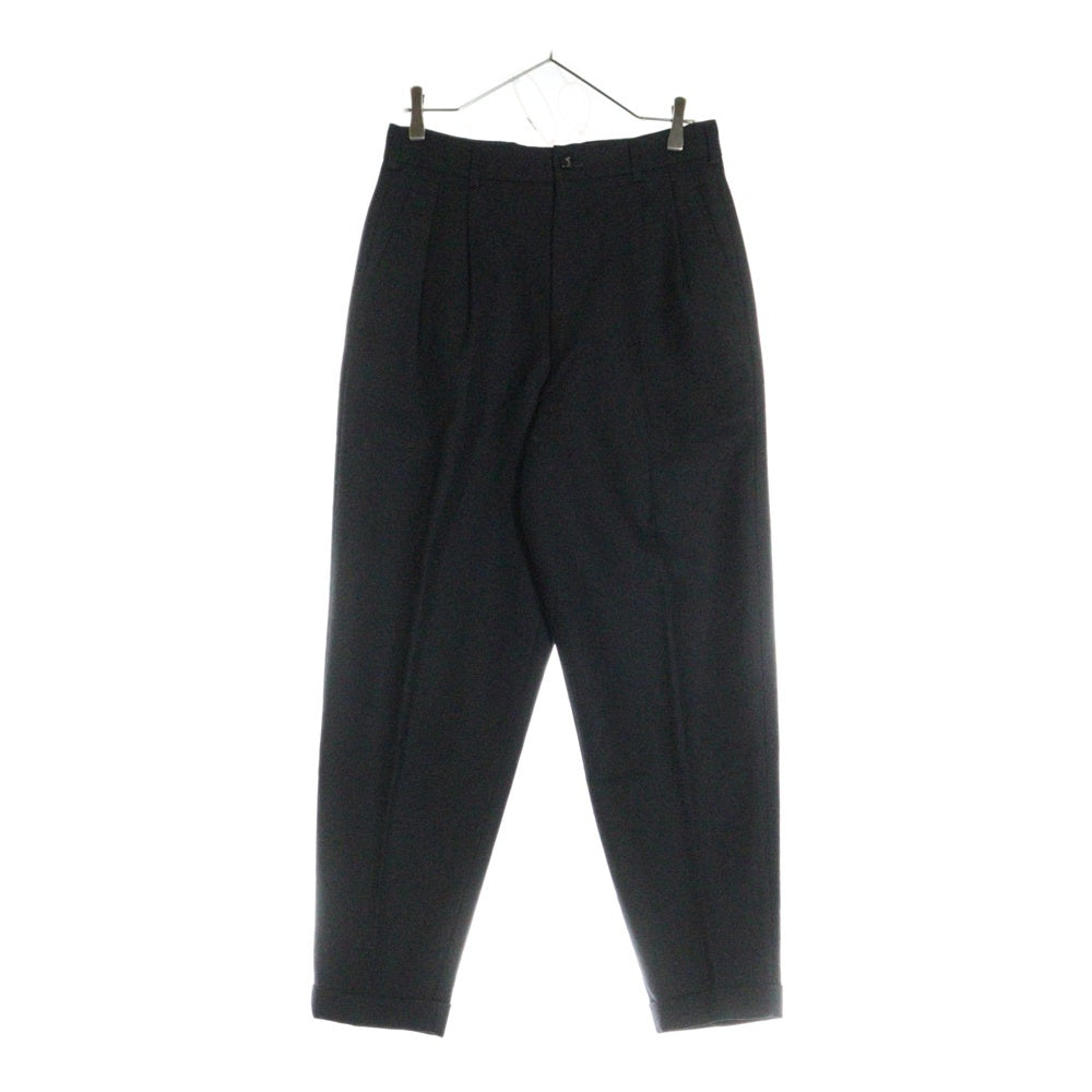 COMME des GARCONS HOMME PLUS(コムデギャルソンオムプリュス) 91AW AD1991 ウール 4タック テーパード スラックス ブラック PP-05033S