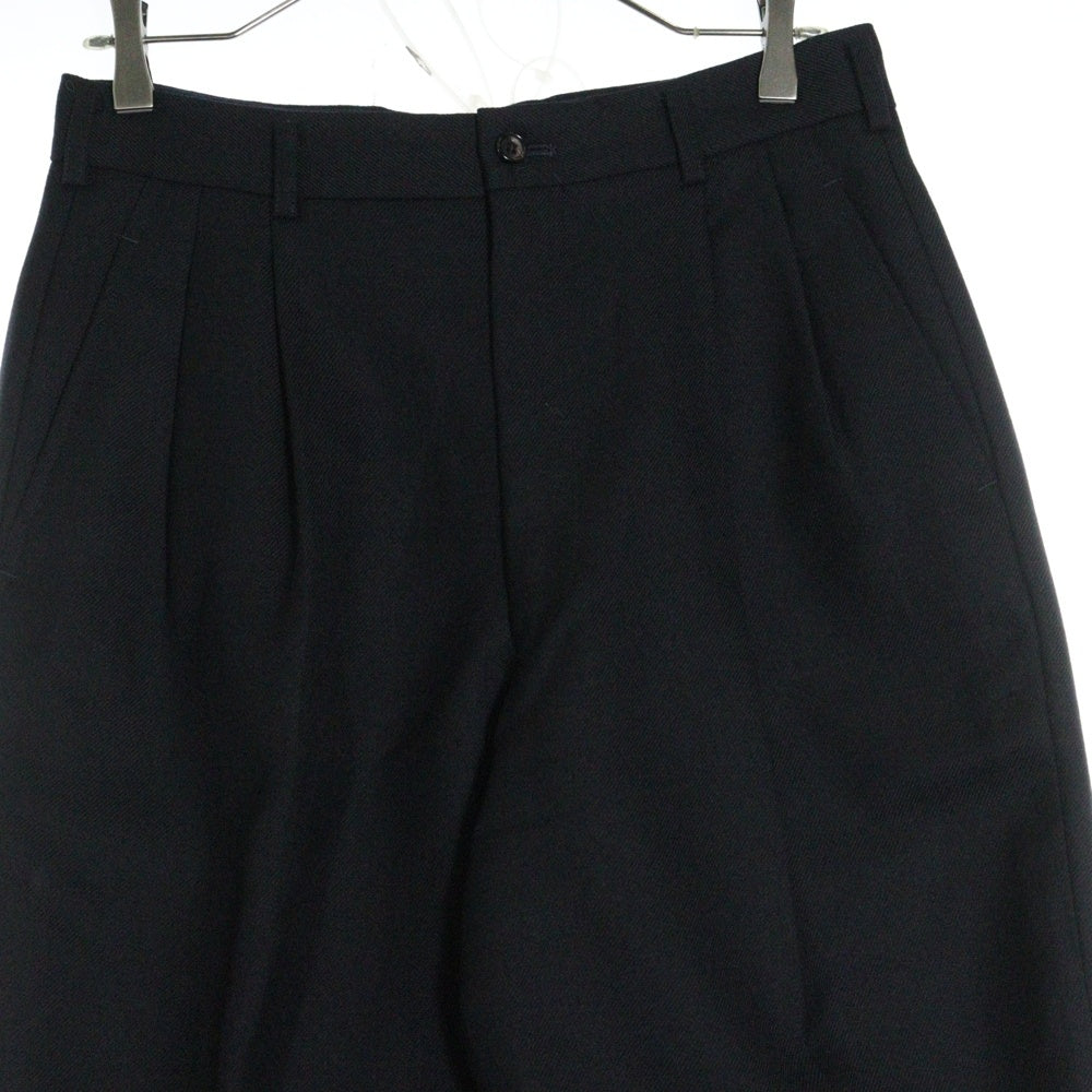 COMME des GARCONS HOMME PLUS(コムデギャルソンオムプリュス) 91AW AD1991 ウール 4タック テーパード スラックス ブラック PP-05033S