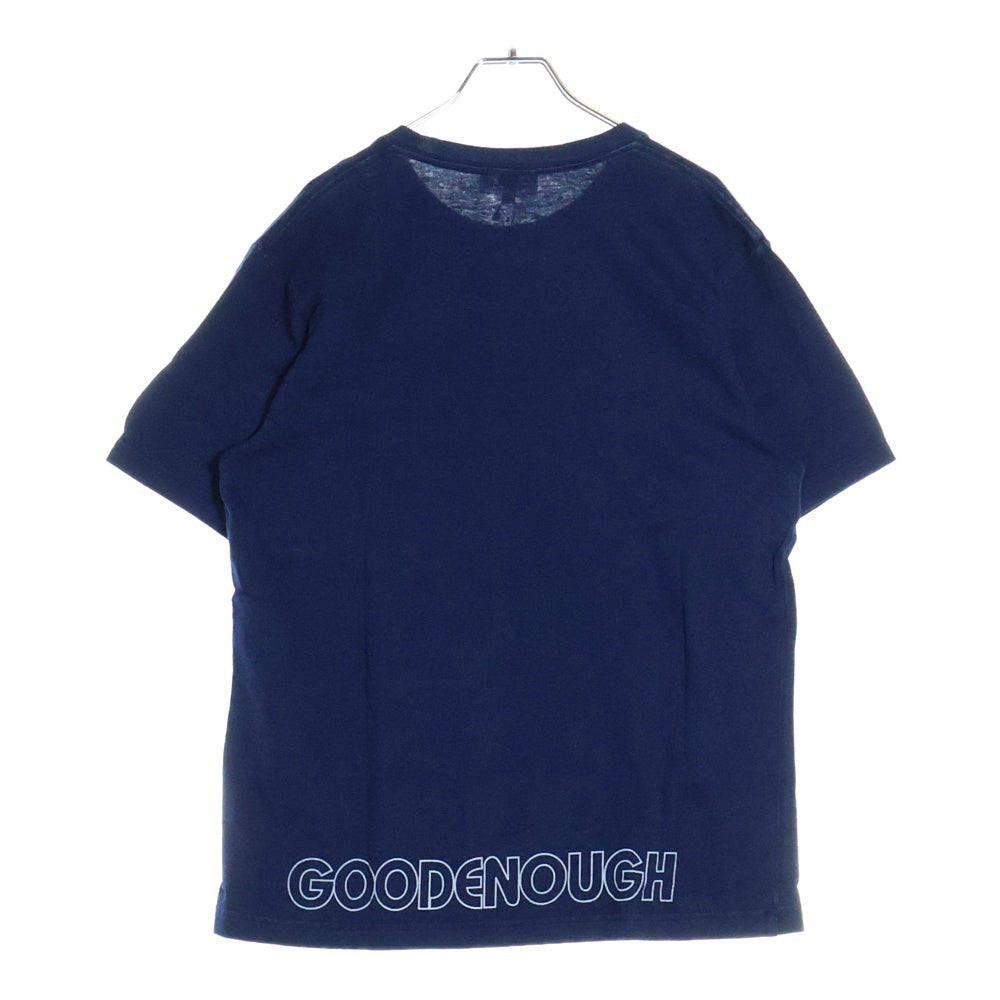 GOODENOUGH(グッドイナフ) 17SS GDEH DOG CRACK PRINT ドッグ クラックプリント 半袖Tシャツ カットソー インディゴ GE-177101