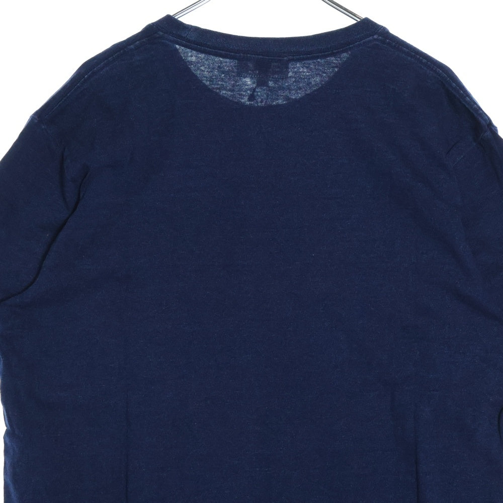 GOODENOUGH(グッドイナフ) 17SS GDEH DOG CRACK PRINT ドッグ クラックプリント 半袖Tシャツ カットソー インディゴ GE-177101