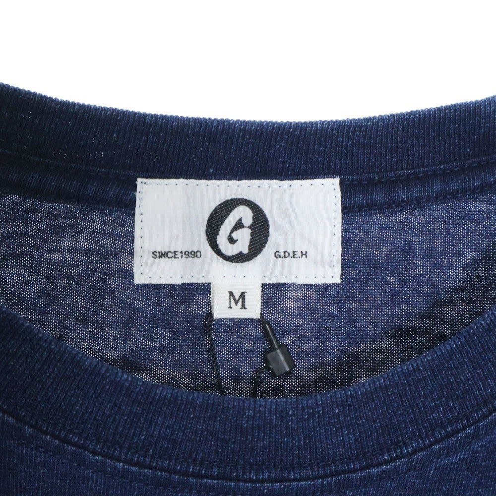 GOODENOUGH(グッドイナフ) 17SS GDEH DOG CRACK PRINT ドッグ クラックプリント 半袖Tシャツ カットソー インディゴ GE-177101