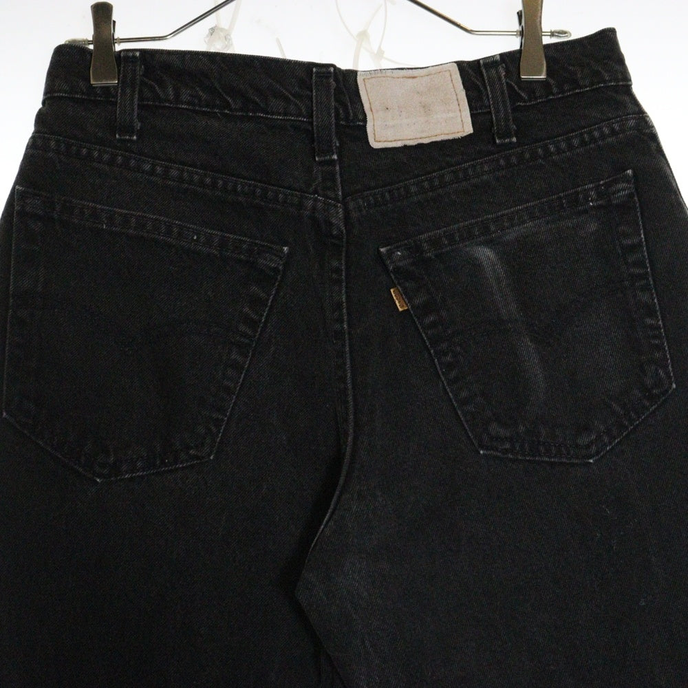 Levi's(リーバイス) 80-90S VINTAGE 505 金色タグ ボタン裏513 後染め ヴィンテージ デニムパンツ ブラック