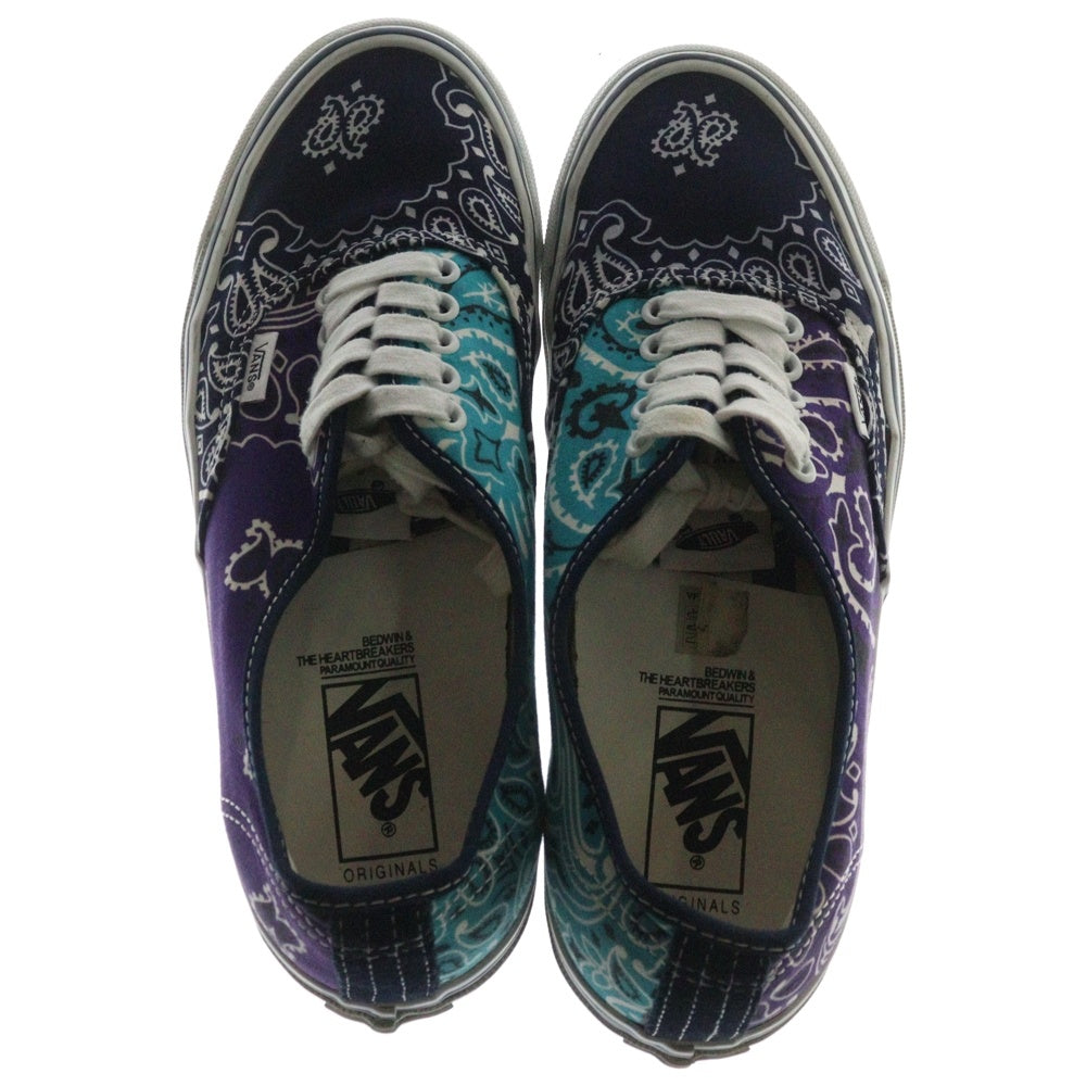 VANS(ヴァンズ) ×BEDWIN & THE HEARTBREAKERS AUSENTIC LX BANDANA ベドウィンアンドハートブレイカーズ オーセンティック バンダナ ローカットスニーカー VN0A4BV99R91