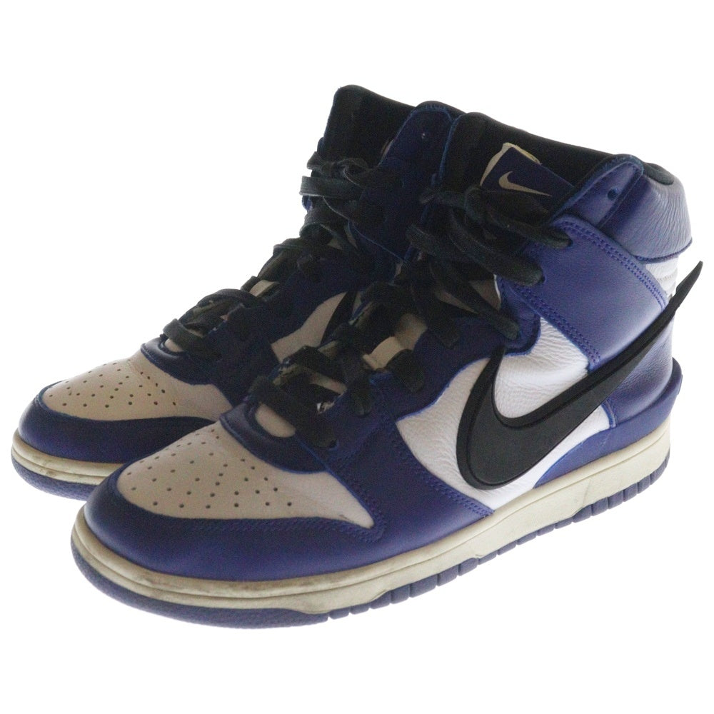 NIKE(ナイキ) ×AMBUSH DUNK HIGH DEEP ROYAL アンブッシュ ダンク ディープロイアル ハイカットスニーカー ブルー/ホワイト US8/26cm CU7544-400