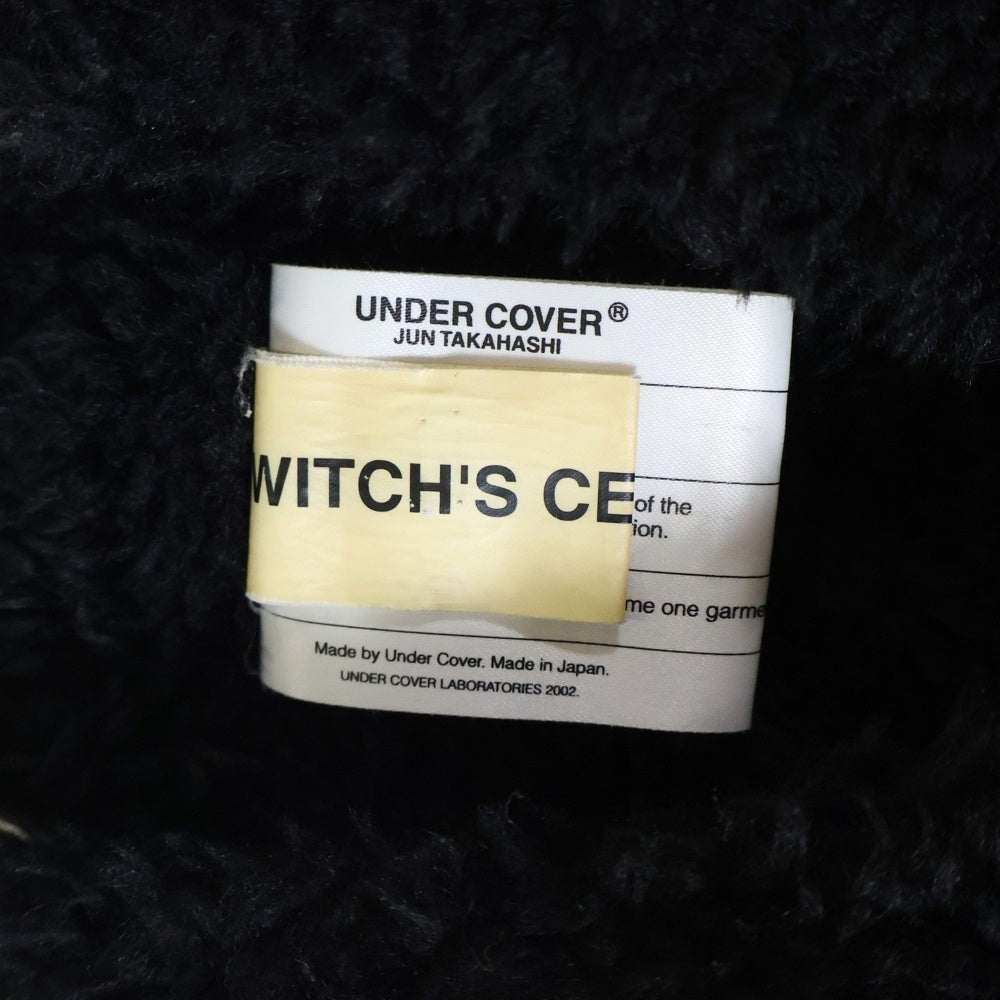 UNDERCOVER(アンダーカバー) 02AW 魔女期 ウィッチプリント ベロア ジップアップブルゾン ブラック レディース