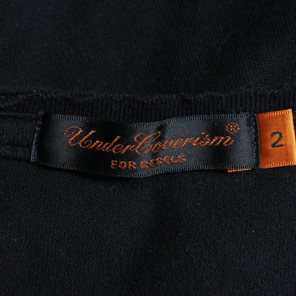 UNDERCOVERISM(アンダーカバイズム) 05SS but Beautiful期 スカル プリント ショートスリーブ カットソー 7分丈 半袖 Tシャツ ブラック