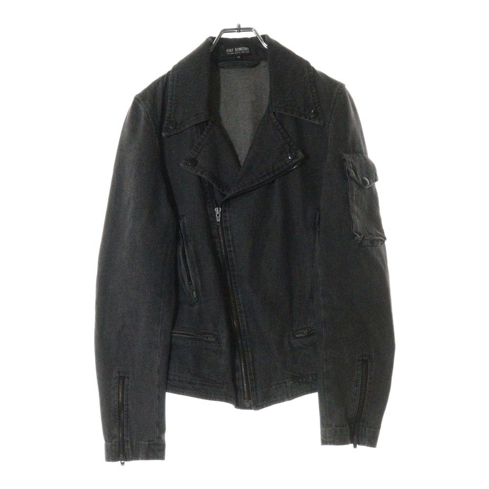 RAF SIMONS(ラフシモンズ) 05AW ポルターガイスト期 デニム ダブル ライダース ジャケット グレー