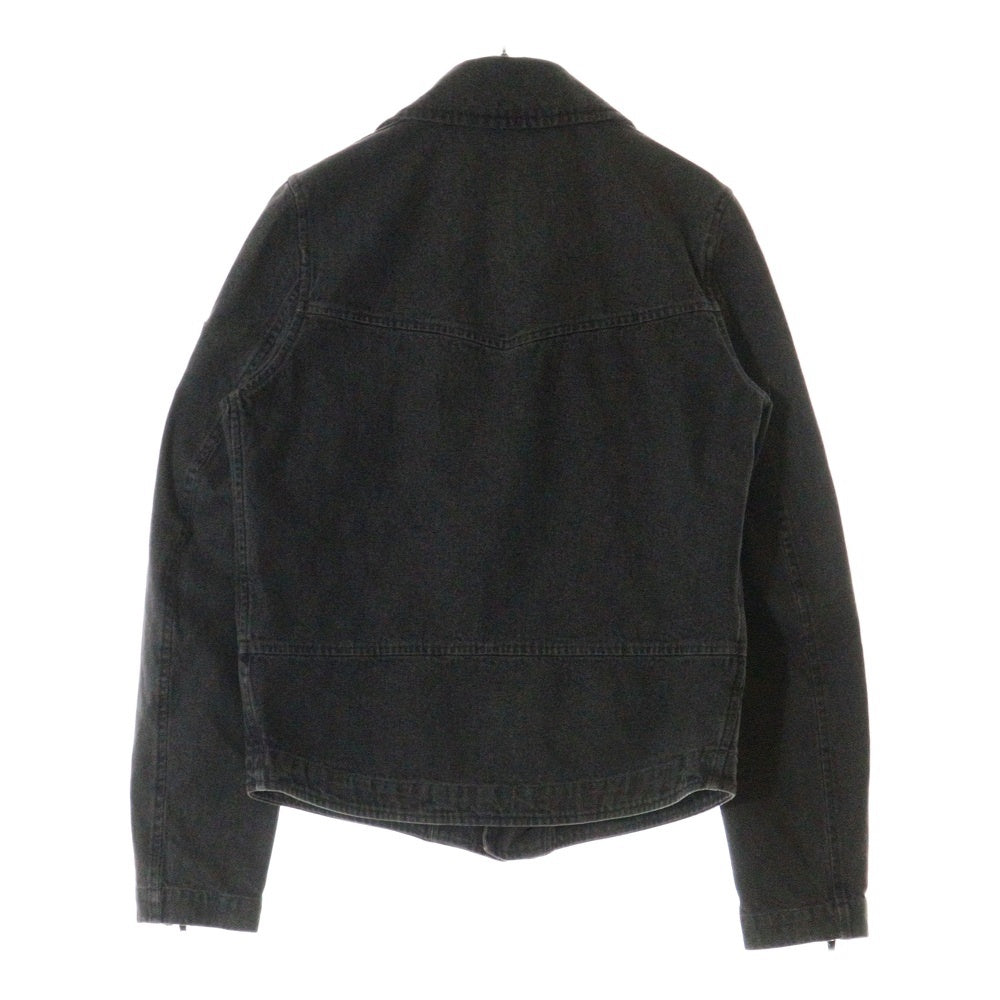 RAF SIMONS(ラフシモンズ) 05AW ポルターガイスト期 デニム ダブル ライダース ジャケット グレー