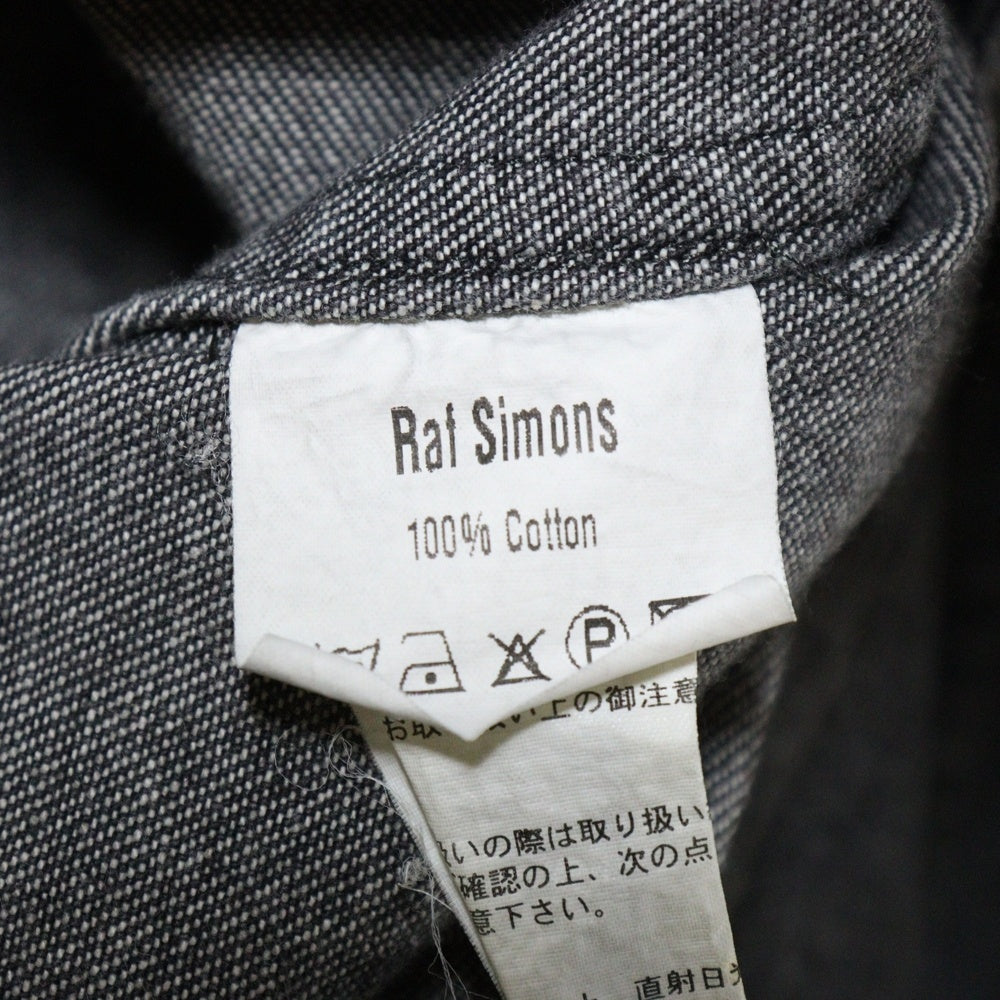 RAF SIMONS(ラフシモンズ) 05AW ポルターガイスト期 デニム ダブル ライダース ジャケット グレー