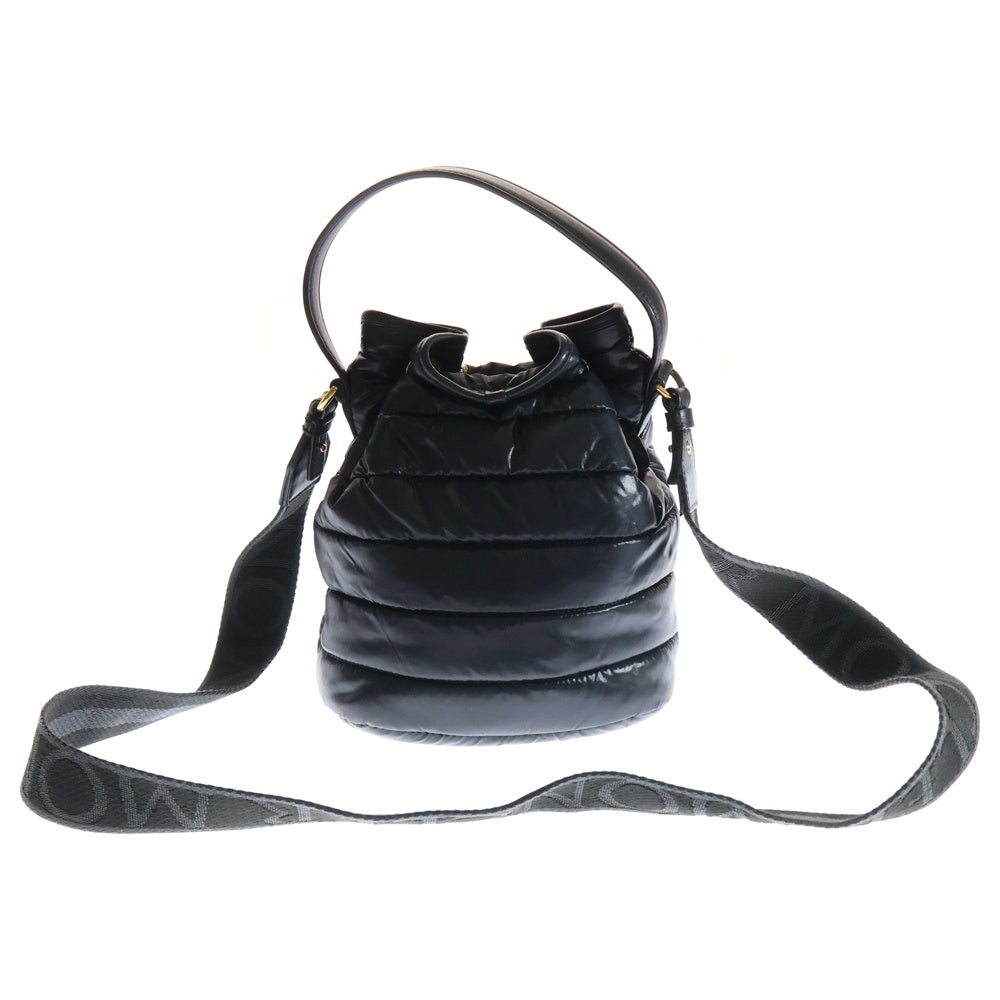 MONCLER(モンクレール) 22AW KILLA DRAWSTRING キラ ドローストリング 巾着 2WAY ショルダー ハンドバッグ ブラック H209B5L00004-M2176