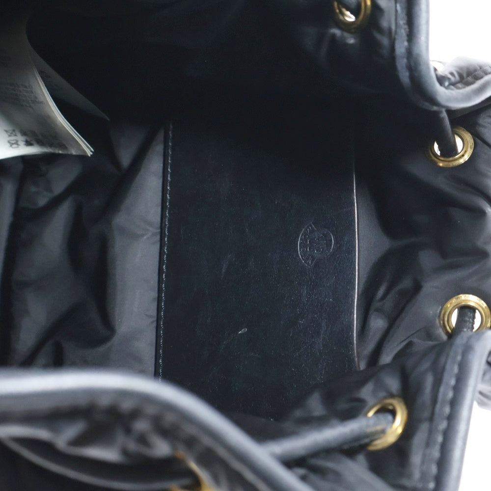 MONCLER(モンクレール) 22AW KILLA DRAWSTRING キラ ドローストリング 巾着 2WAY ショルダー ハンドバッグ ブラック H209B5L00004-M2176