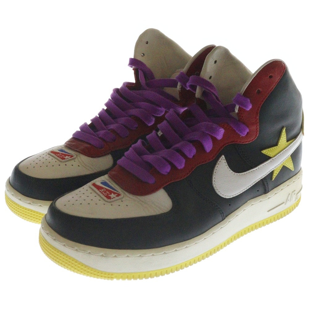 NIKE(ナイキ) ×RICCARDO TISCI AIR FORCE1 HIGH All-STAR リカルドティッシ エアフォース1 オールスター ハイカットスニーカー ブラック US9.5/27.5cm AQ3366-600