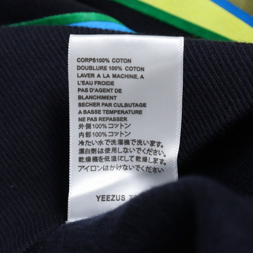 KANYE WEST(カニエウェスト) ×AWGE JIK CROSS SWEATSHIRT オーグ ジーザスイズキング クロス 両面プリント モックネック プルオーバースウェットトレーナー ブラック