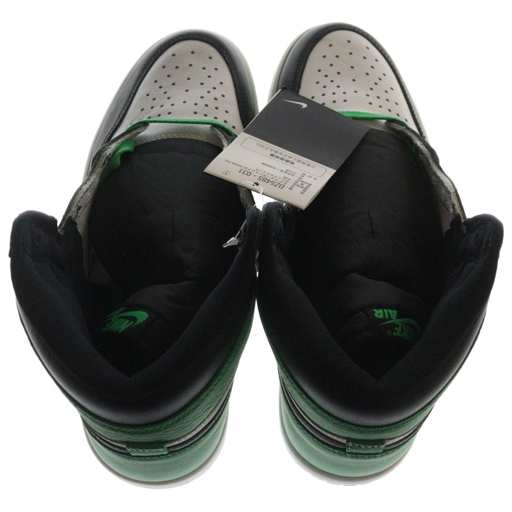 NIKE(ナイキ) AIR JORDAN 1 RETRO HIGH OG LUCKY GREEN エアジョーダン レトロ ラッキーグリーン ハイカットスニーカー グリーン/ブラック US9/27cm DZ5485-031