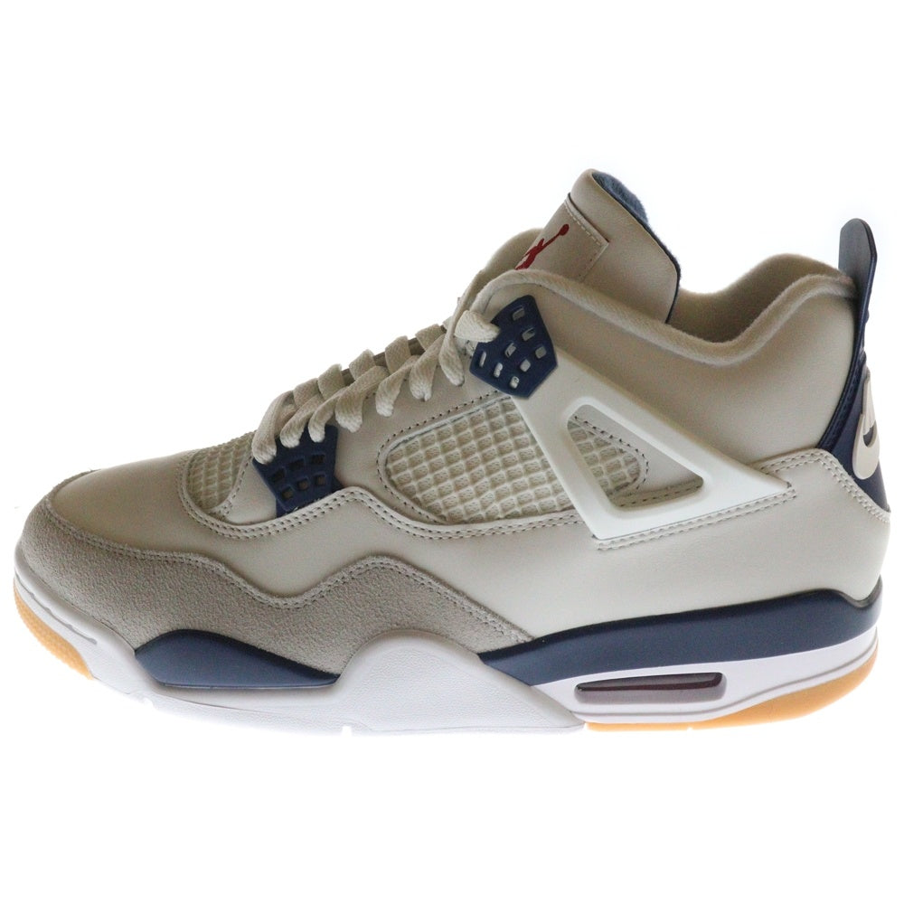 NIKE SB(ナイキエスビー) AIR JORDAN 4 RETRO SP SUMMIT WHITE エアジョーダン レトロ サミットホワイト ミッドカットスニーカー ホワイト/ブルー US9.5/27.5cm DR5415-100