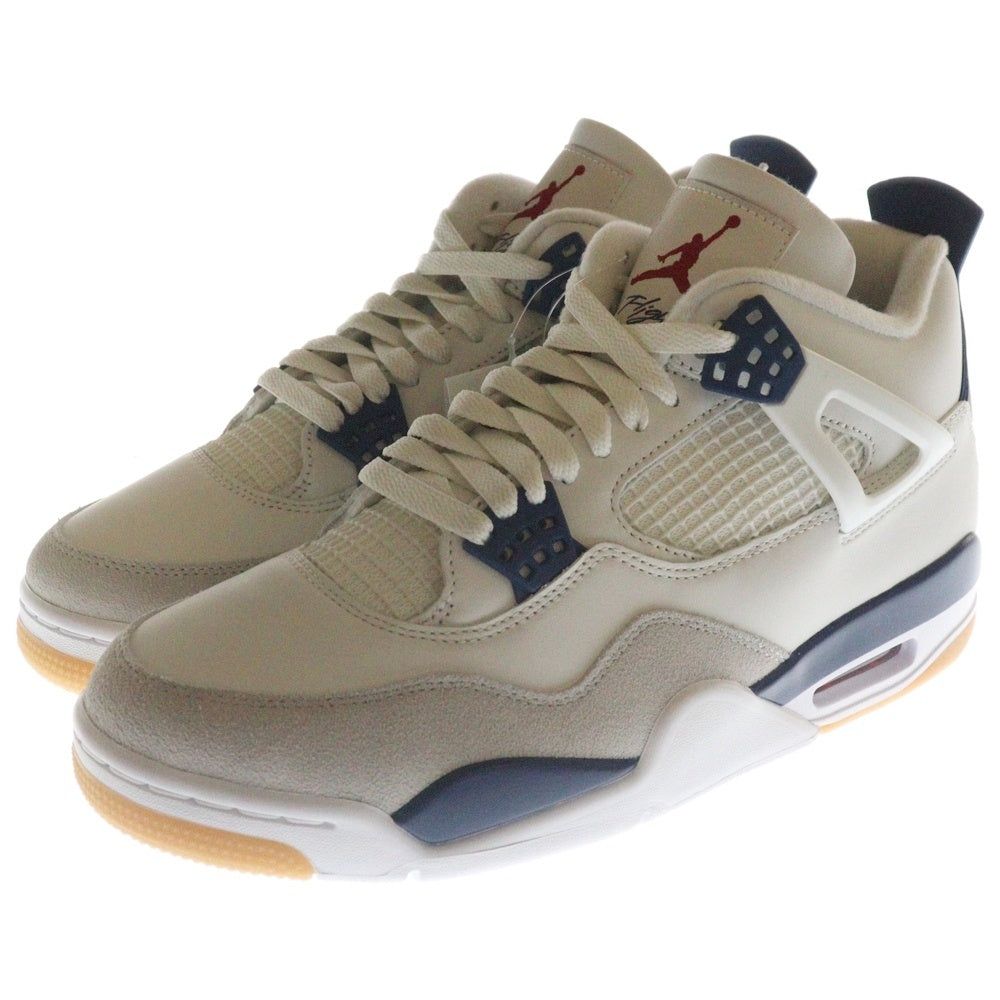 NIKE SB(ナイキエスビー) AIR JORDAN 4 RETRO SP SUMMIT WHITE エアジョーダン レトロ サミットホワイト ミッドカットスニーカー ホワイト/ブルー US9.5/27.5cm DR5415-100