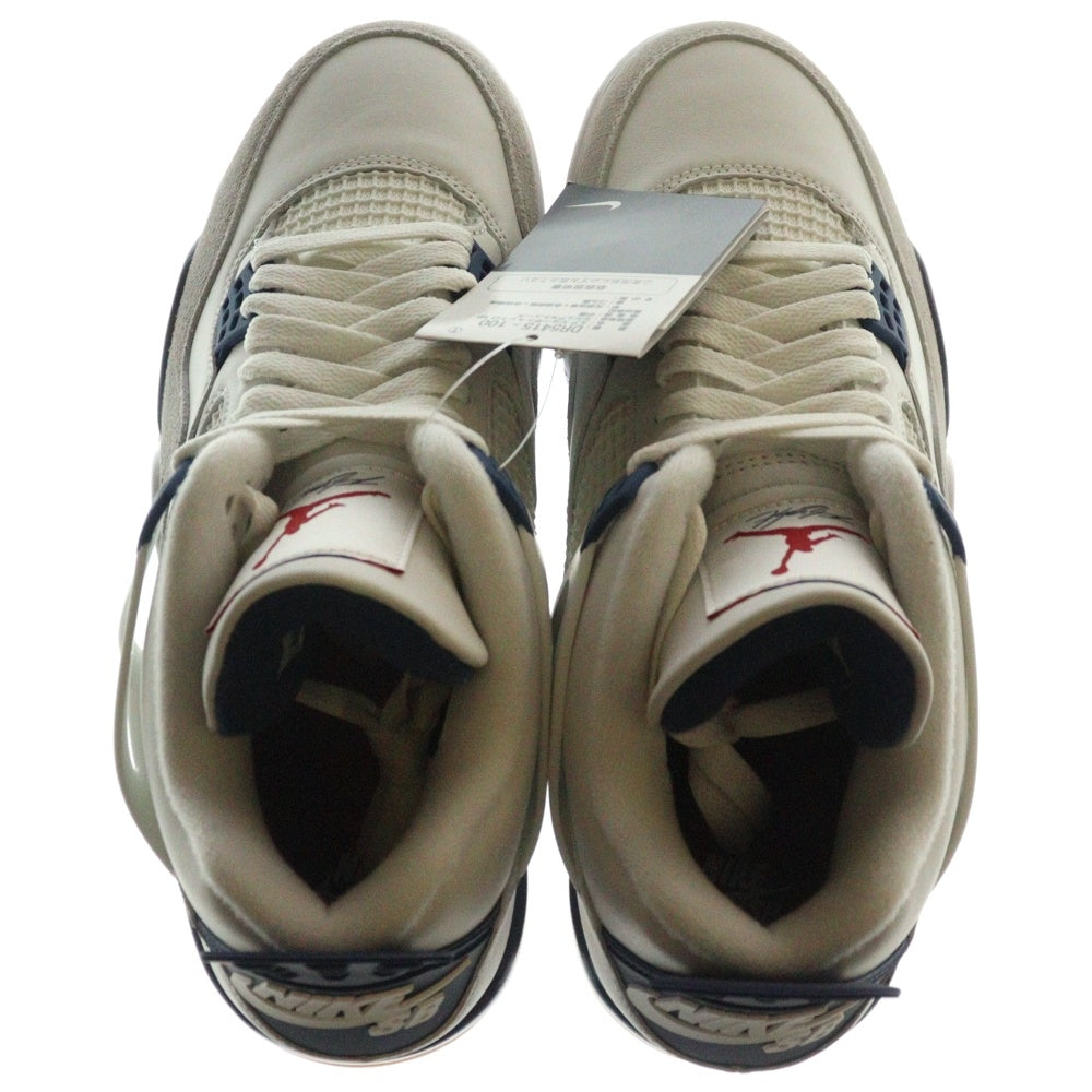 NIKE SB(ナイキエスビー) AIR JORDAN 4 RETRO SP SUMMIT WHITE エアジョーダン レトロ サミットホワイト ミッドカットスニーカー ホワイト/ブルー US9.5/27.5cm DR5415-100