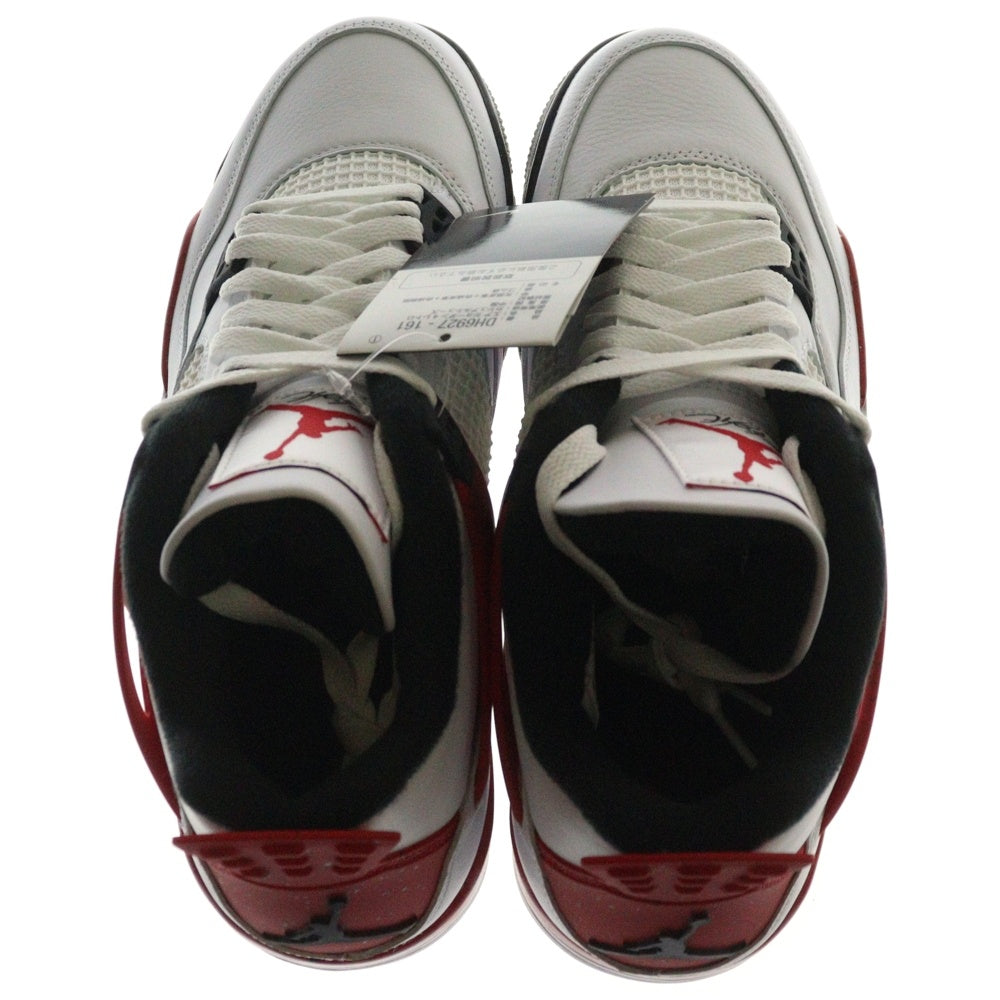 NIKE(ナイキ) AIR JORDAN 4 RETRO RED CEMENT エアジョーダン レトロ レッドセメント ミッドカットスニーカー ホワイト/レッド US9/27cm DH6927-161