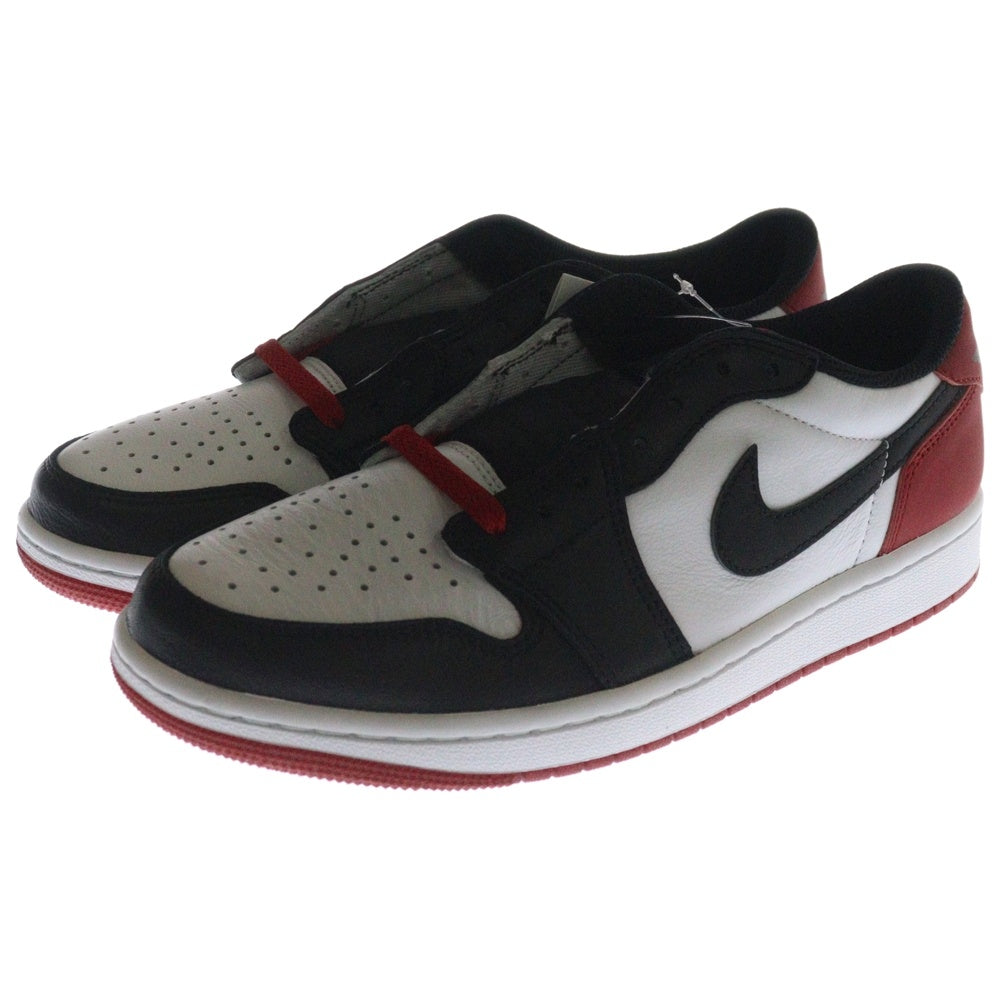 NIKE(ナイキ) AIR JORDAN 1 RETRO LOW OG BLACK TOE エアジョーダン レトロ ブラックトゥ ローカットスニーカー ホワイト/ブラック/レッド US9/27cm CZ0790-106