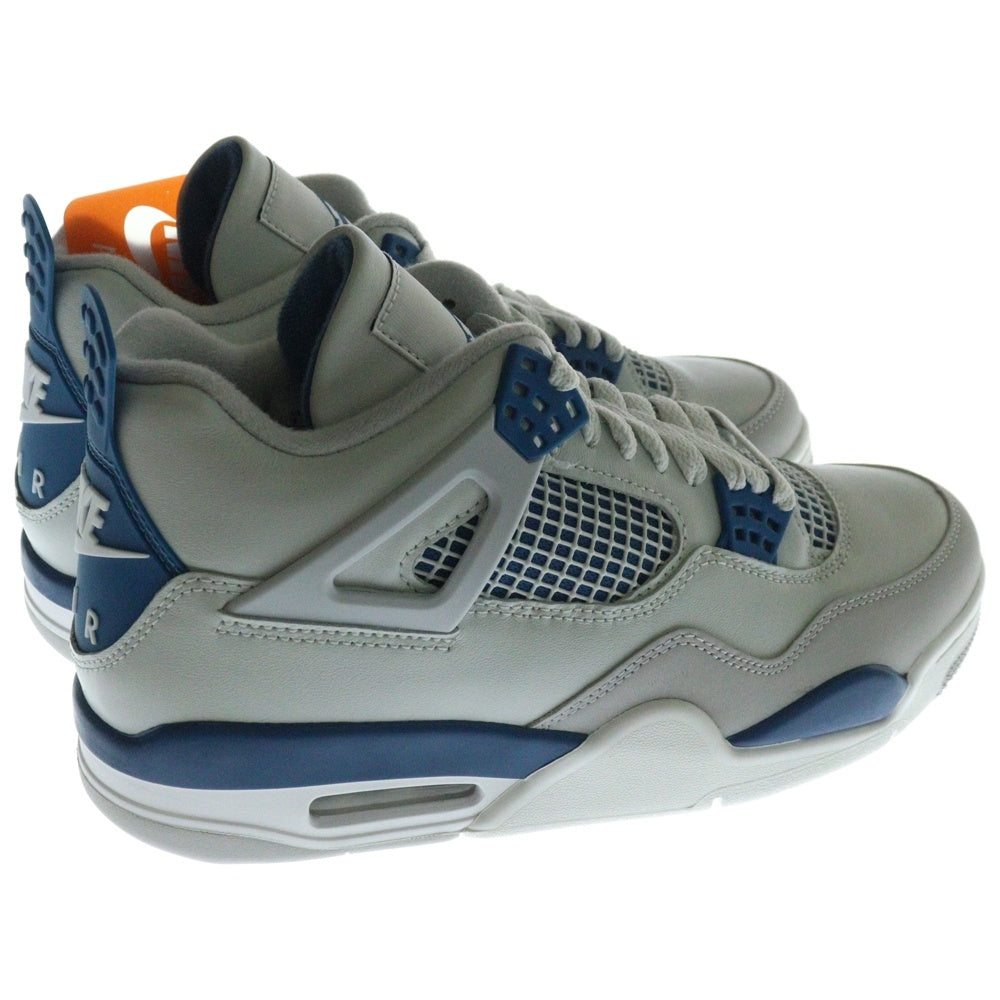 NIKE(ナイキ) AIR JORDAN 4 RETRO INDUSTRIAL BLUE エアジョーダン レトロ インダストリアルブルー ミッドカットスニーカー グレー/ブルー US9/27cm FV5029-141