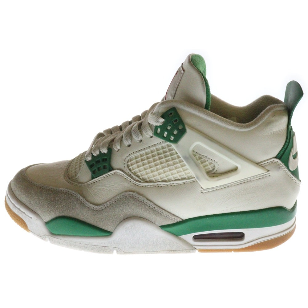 NIKE SB(ナイキエスビー) AIR JORDAN 4 RETRO SP PINE GREEN エアジョーダン レトロ パイングリーン ミッドカットスニーカー ホワイト/グリーン US9/27cm DR5415-103