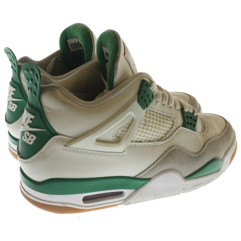 NIKE SB(ナイキエスビー) AIR JORDAN 4 RETRO SP PINE GREEN エアジョーダン レトロ パイングリーン ミッドカットスニーカー ホワイト/グリーン US9/27cm DR5415-103