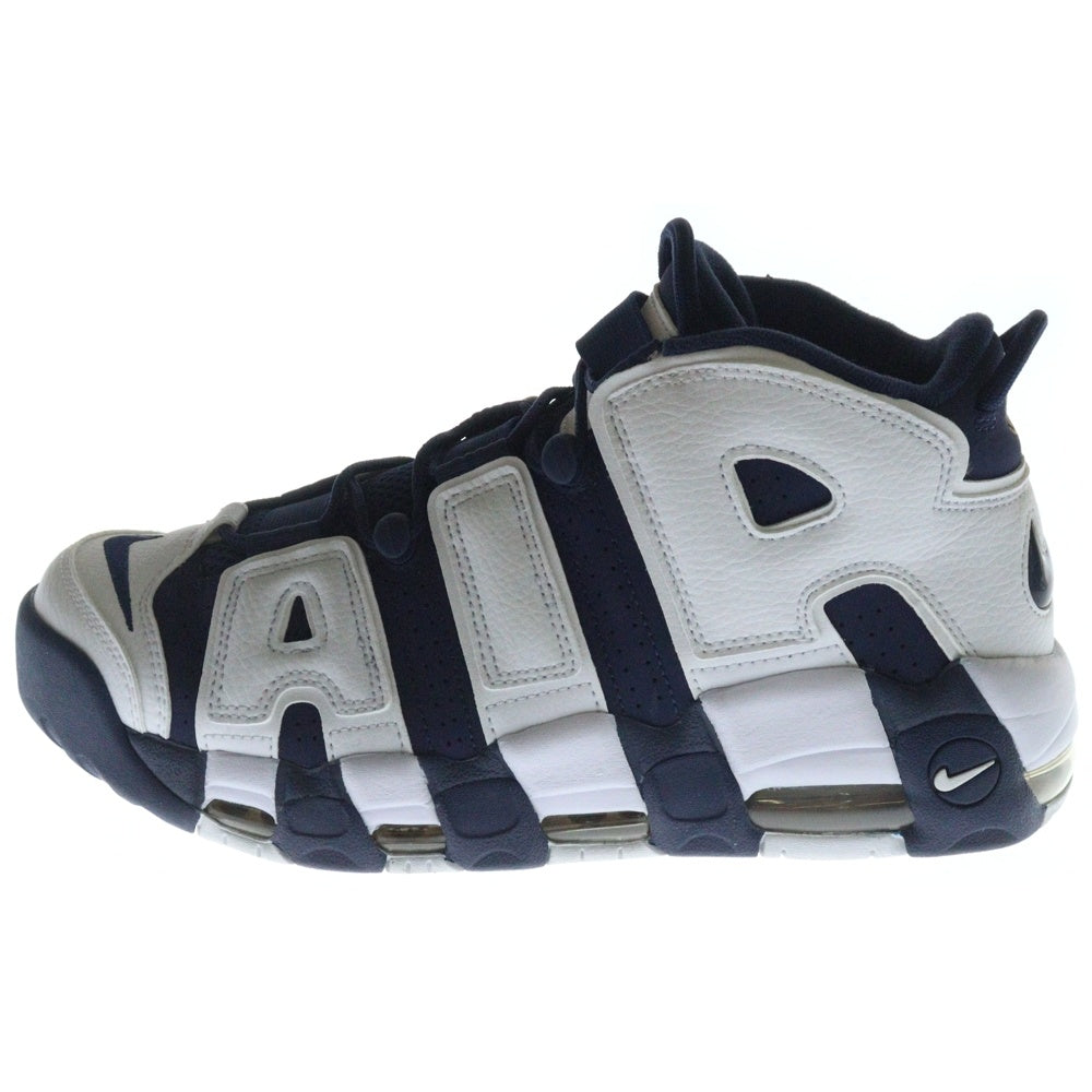 NIKE(ナイキ) AIR MORE UPTEMPO 96 OLYMPIC エアモアアップテンポ 96 オリンピック ハイカットスニーカー ネイビー/ホワイト US9/27cm FQ8182-100