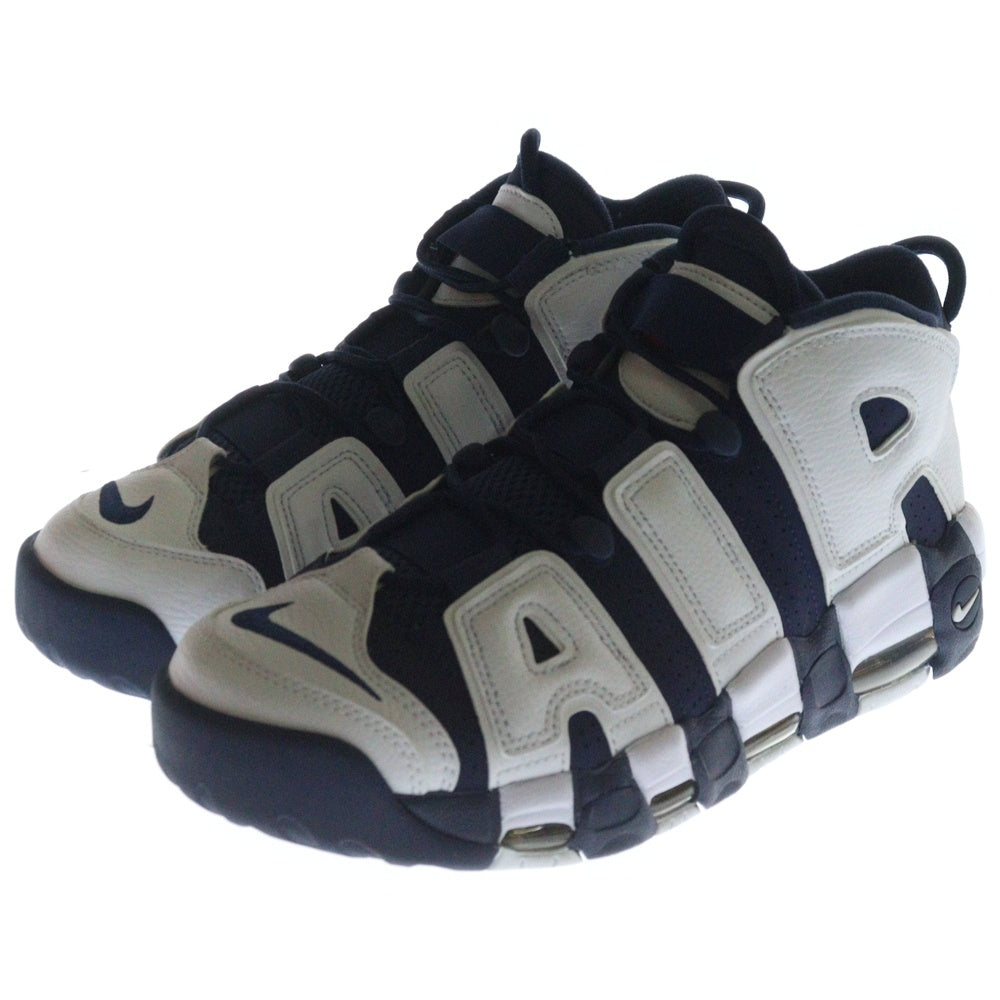 NIKE(ナイキ) AIR MORE UPTEMPO 96 OLYMPIC エアモアアップテンポ 96 オリンピック ハイカットスニーカー ネイビー/ホワイト US9/27cm FQ8182-100