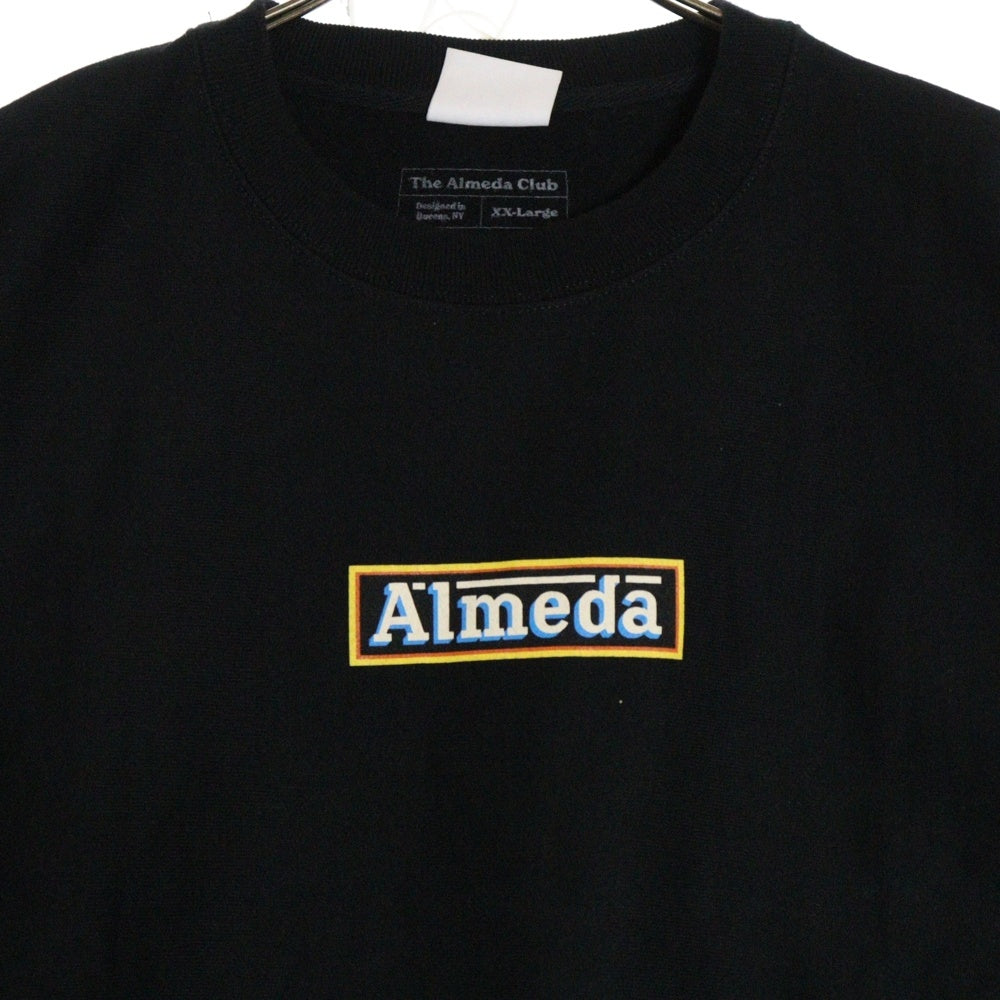 The Almeda Club(アルメダクラブ) ×Champion REVERSE WEAVE チャンピオン リバースウィーブ ロゴプリント クルーネック スウェット トレーナー ブラック