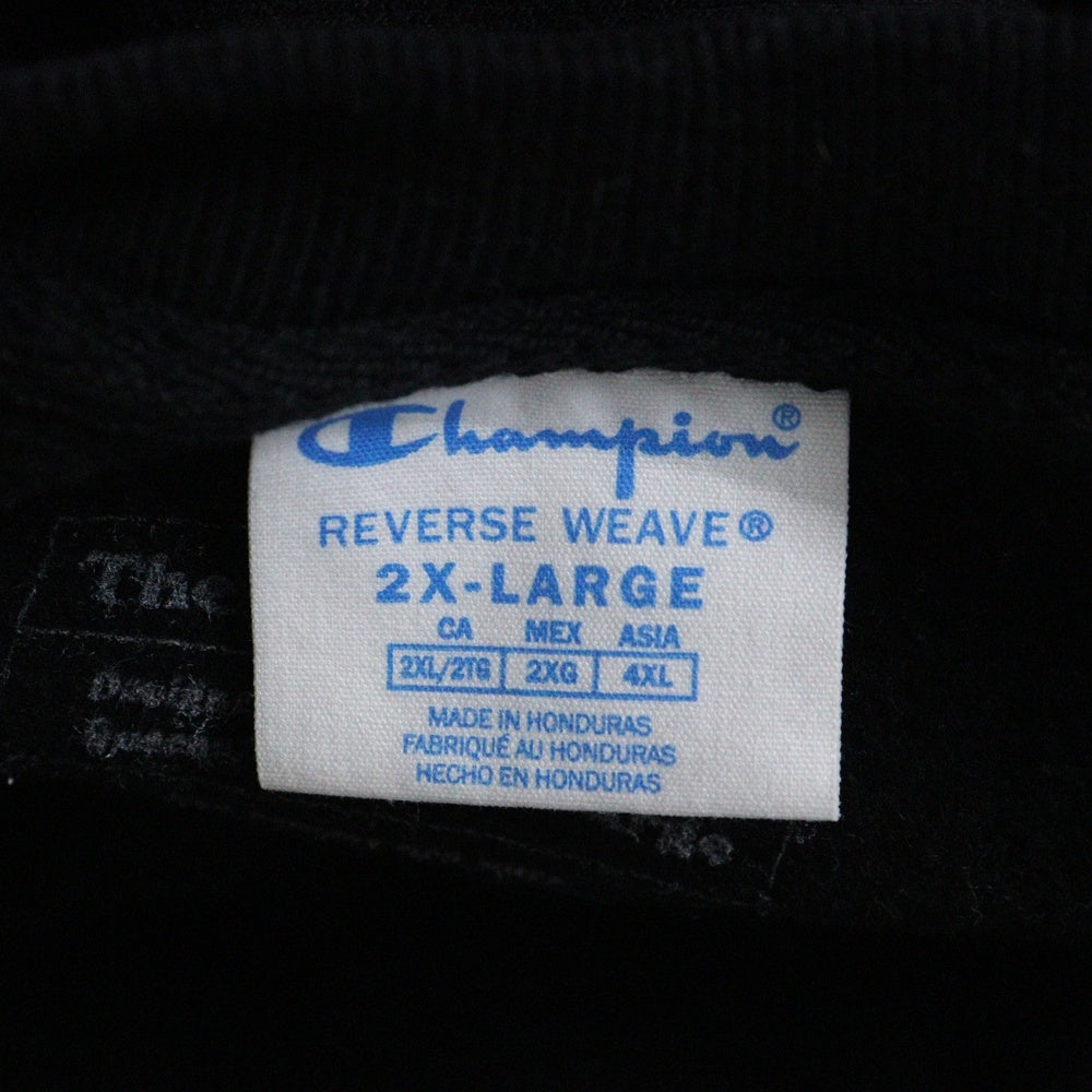 The Almeda Club(アルメダクラブ) ×Champion REVERSE WEAVE チャンピオン リバースウィーブ ロゴプリント クルーネック スウェット トレーナー ブラック