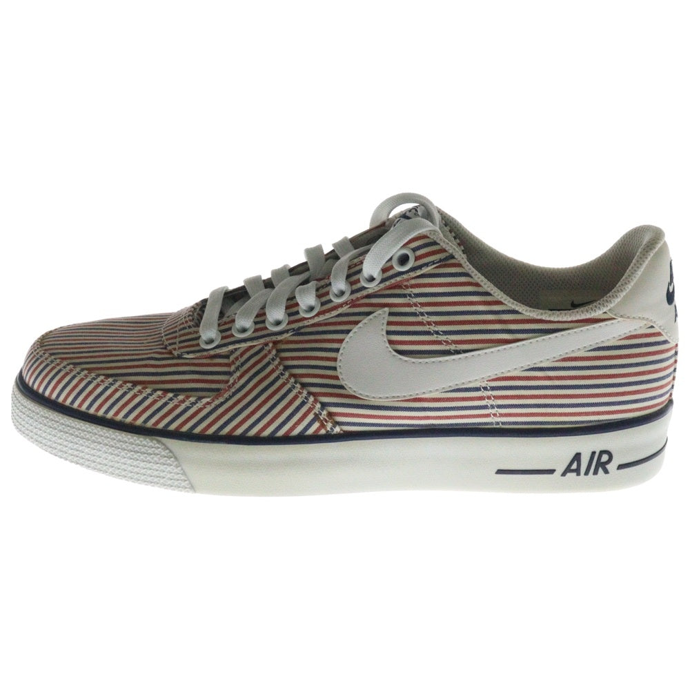 NIKE(ナイキ) 【観賞用 2014年製】 AIR FORCE 1 AC BR QS エアフォース1 ストライプ ローカットスニーカー ホワイト/レッド/ブルー US9.5/27.5cm 630939-102