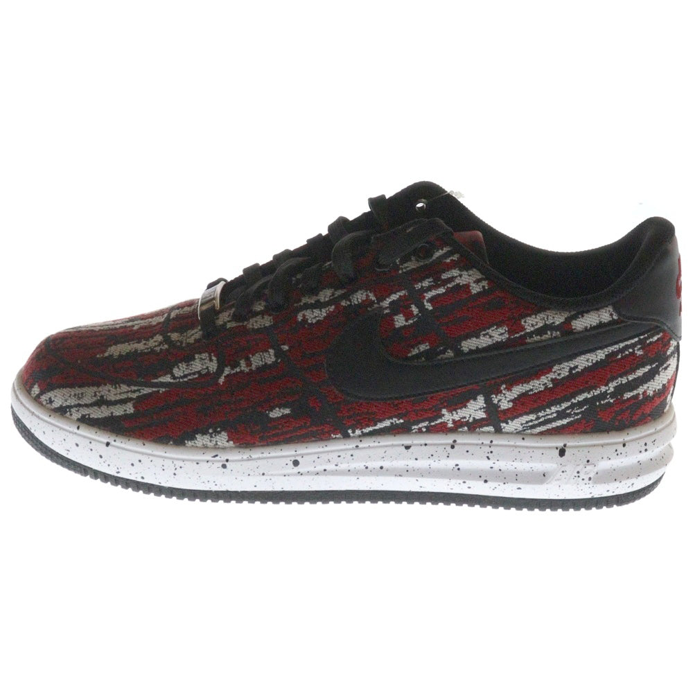 NIKE(ナイキ) 【観賞用 2014年製】 LUNAR FORCE 1 14 JACQ QS ルナフォース1 ジャガード ローカットスニーカー レッド US10.5/28.5cm 715733-600