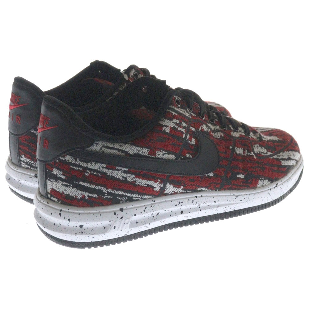 NIKE(ナイキ) 【観賞用 2014年製】 LUNAR FORCE 1 14 JACQ QS ルナフォース1 ジャガード ローカットスニーカー レッド US10.5/28.5cm 715733-600